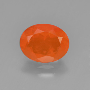 1.1ct Oval Facet Orange Fire Opal Gem for sale 1.1ct Oval Facet Orange Fire Opal Gem (ID: 450629)