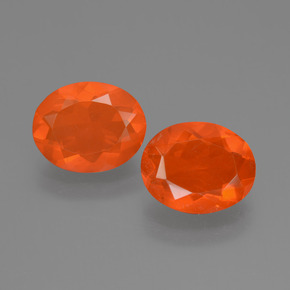 0.9ct Oval Facet Orange Fire Opal Gem for sale 0.9ct Oval Facet Orange Fire Opal Gem (ID: 453909)