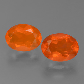 0.9ct Oval Facet Orange Fire Opal for sale thumb image of 0.9ct Oval Facet Orange Fire Opal (ID: 453945)