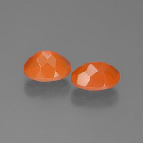 Fire Opal Gemstone in 8 x 6 mm (calibrated) Size for Sale, Fire Opal Stone in Orange Color