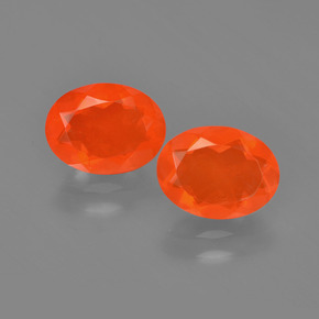 0.9ct Oval Facet Orange Fire Opal Gem for sale 0.9ct Oval Facet Orange Fire Opal Gem (ID: 454171)