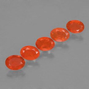 1.6ct Oval Facet Orange Fire Opal for sale thumb image of 1.6ct Oval Facet Orange Fire Opal (ID: 454467)