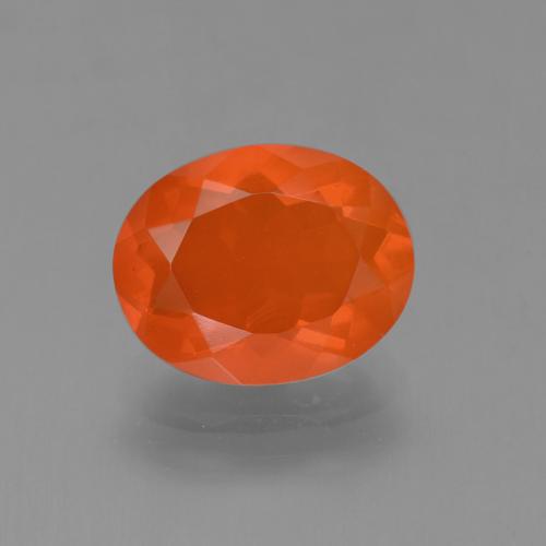 Fire Orange Огненный Опал Камень - 1.4ct Фасетный Овал (ID: 454526)