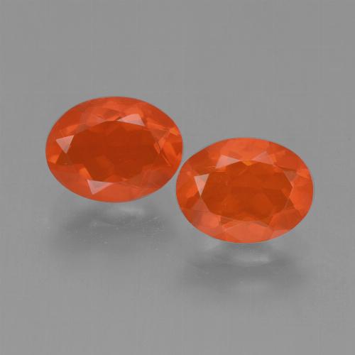 0.7ct Oval Facet Orange Fire Opal Gem for sale 0.7ct Oval Facet Orange Fire Opal Gem (ID: 454780)