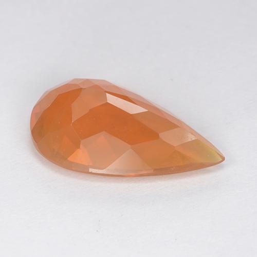 Fire Opal Gemstone in 15.6 x 9.1 mm Size for Sale, Fire Opal Stone in Medium Orange Color