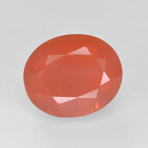 Fire Orange Огненный Опал Камень - 2.9ct Фасетный Овал (ID: 520668)