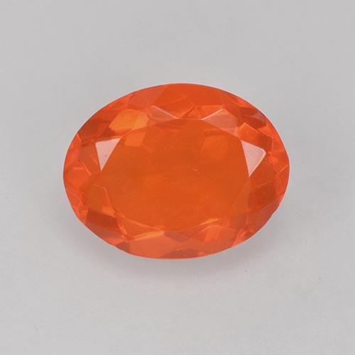 Medium Orange Огненный Опал Камень - 1.2ct Фасетный Овал (ID: 524684)