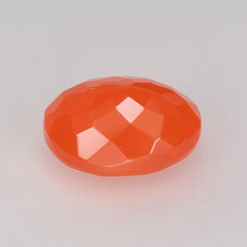 Fire Opal Gemstone in 9.5 x 7.5 mm Size for Sale, Fire Opal Stone in Intense Orange Color