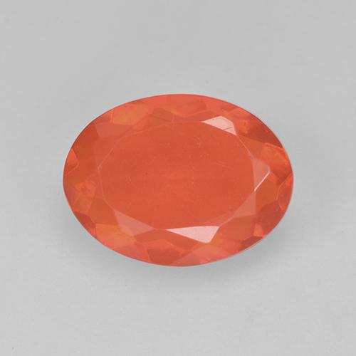 Medium Orange Огненный Опал Камень - 0.8ct Фасетный Овал (ID: 524783)