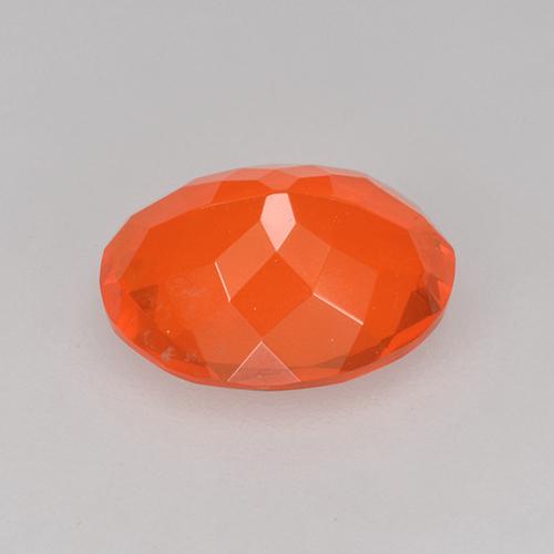 Fire Opal Gemstone in 9.2 x 7.4 mm Size for Sale, Fire Opal Stone in Intense Orange Color