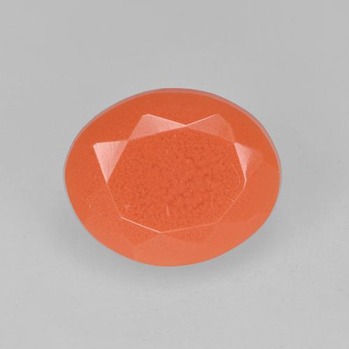 Ярко-оранжевый Огненный Опал Камень - 1.2ct Фасетный Овал (ID: 524846)