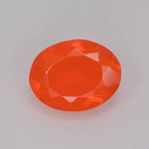 Naranja medio Ópalo de Fuego Gema - 1.3ct Forma ovalada (ID: 525261)