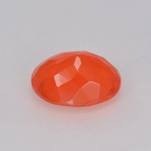 Fire Opal Gemstone in 8.2 x 6.6 mm Size for Sale, Fire Opal Stone in Intense Orange Color