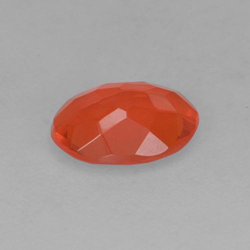 Fire Opal Gemstone in 7 x 5.2 mm Size for Sale, Fire Opal Stone in Warm Orange Color
