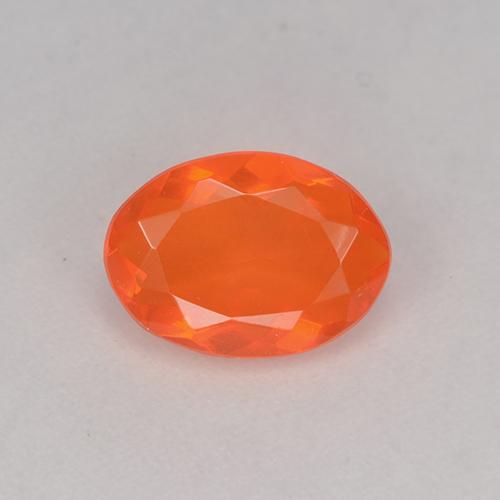 Naranja intenso Ópalo de Fuego Gema - 0.6ct Forma ovalada (ID: 525541)