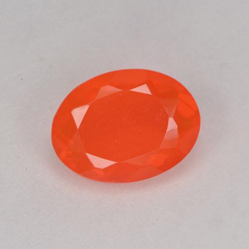 Medium Orange Огненный Опал Камень - 0.7ct Фасетный Овал (ID: 525542)