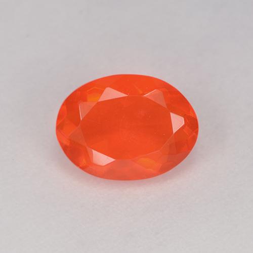 Fire Orange Огненный Опал Камень - 0.7ct Фасетный Овал (ID: 525547)