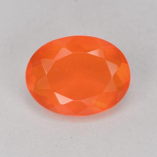 Fire Orange Огненный Опал Камень - 0.8ct Фасетный Овал (ID: 525560)