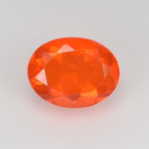 Fire Orange Огненный Опал Камень - 1ct Фасетный Овал (ID: 525662)