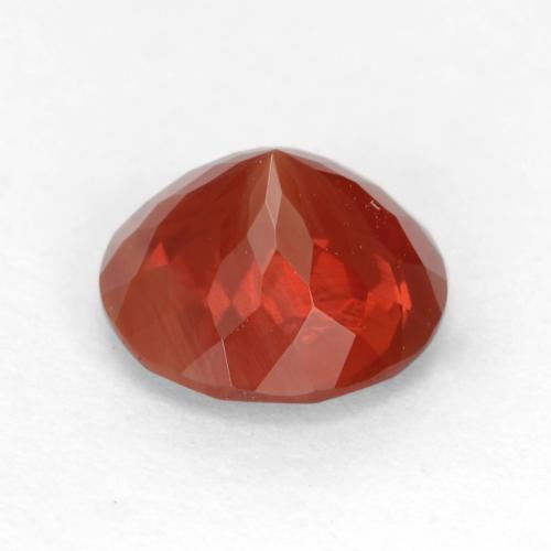 Fire Opal Gemstone in 7 mm (calibrated) Size for Sale, Fire Opal Stone in Medium Red Color