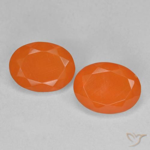 1.48 ct Oval Cut Fire Opal, 8.2 x 6.2 mm From Mexico, Photo A