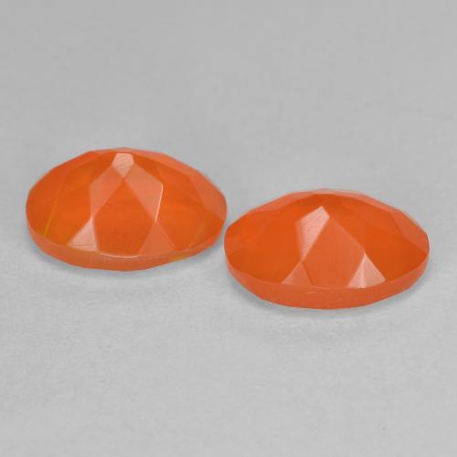 Fire Opal Gemstones in 8 x 6 mm (calibrated) Size for Sale, Fire Opal Stones in Fire Orange Color