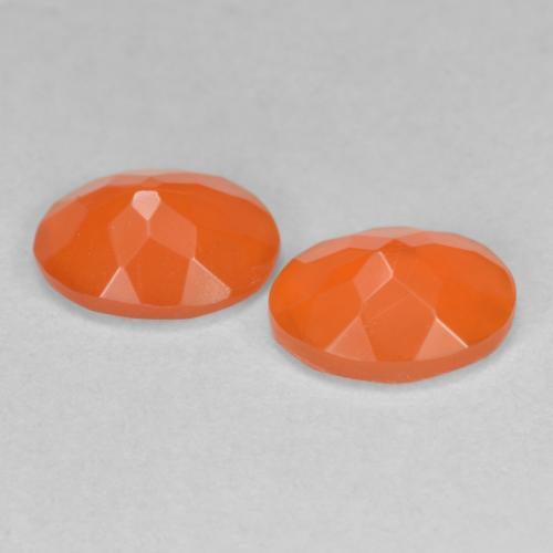 Fire Opal Gemstones in 8 x 6 mm (calibrated) Size for Sale, Fire Opal Stones in Fire Orange Color