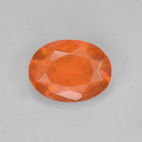 Medium Orange Огненный Опал Камень - 0.7ct Фасетный Овал (ID: 583702)