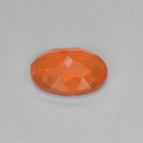 Fire Opal Gemstone in 7.5 x 5.8 mm Size for Sale, Fire Opal Stone in Intense Orange Color