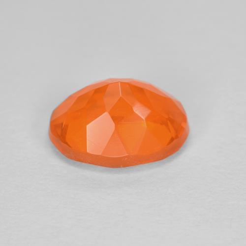 Fire Opal Gemstone in 8 x 6 mm (calibrated) Size for Sale, Fire Opal Stone in Intense Orange Color