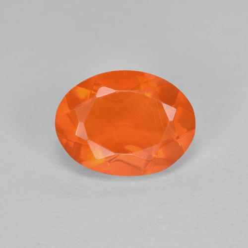 Naranja claro Ópalo de Fuego Gema - 0.7ct Forma ovalada (ID: 584861)
