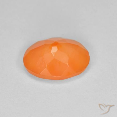 Fire Opal Gemstone in 8 x 6 mm (calibrated) Size for Sale, Fire Opal Stone in Reddish Orange Color