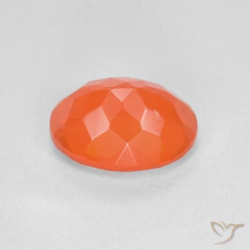 Fire Opal Gemstone in 8 x 6 mm (calibrated) Size for Sale, Fire Opal Stone in Bright Orange Color
