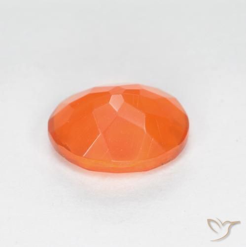 Fire Opal Gemstone in 8 x 6 mm (calibrated) Size for Sale, Fire Opal Stone in Intense Orange Color
