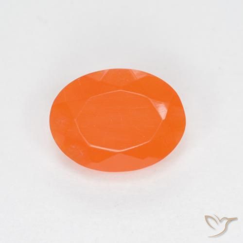0.58 ct Oval Cut Fire Opal, 7.9 x 6 mm From Mexico, Photo A