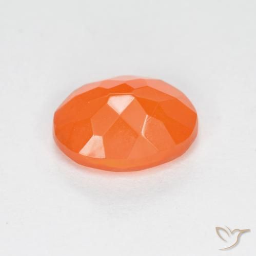 Fire Opal Gemstone in 8 x 6 mm (calibrated) Size for Sale, Fire Opal Stone in Reddish Orange Color