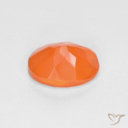 Fire Opal Gemstone in 8 x 6 mm (calibrated) Size for Sale, Fire Opal Stone in Medium Orange Color