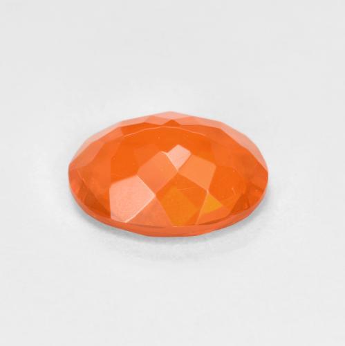 Fire Opal Gemstone in 8 x 6 mm (calibrated) Size for Sale, Fire Opal Stone in Bright Orange Color