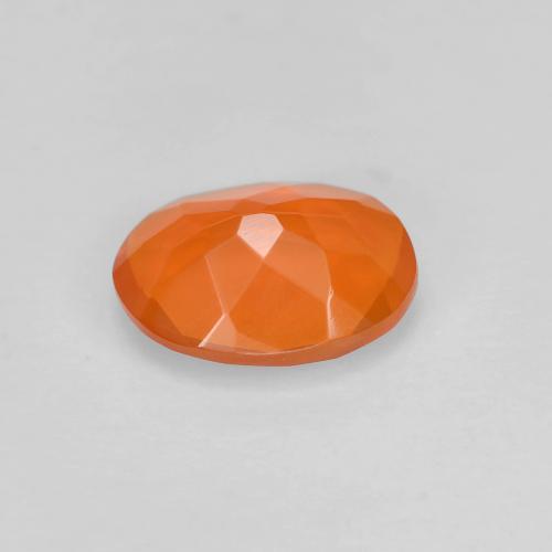 Fire Opal Gemstone in 8 x 6 mm (calibrated) Size for Sale, Fire Opal Stone in Bright Orange Color