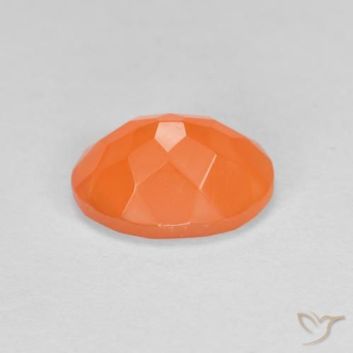 Fire Opal Gemstone in 8 x 6 mm (calibrated) Size for Sale, Fire Opal Stone in Medium Orange Color