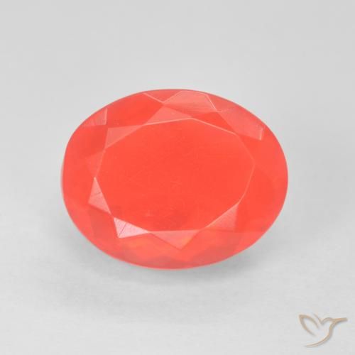 3.19 ct Oval Cut Fire Opal, 11.6 x 9.3 mm From Mexico, Photo A