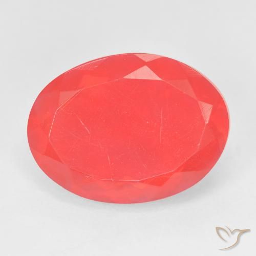 8.53 ct Oval Cut Fire Opal, 18.2 x 13.5 mm From Mexico, Photo A