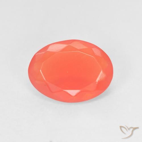 0.92 ct Oval Cut Fire Opal, 9.4 x 7 mm From Mexico, Photo A