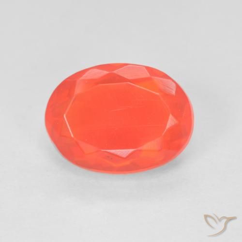 1.84 ct Oval Cut Fire Opal, 10.6 x 7.9 mm From Mexico, Photo A