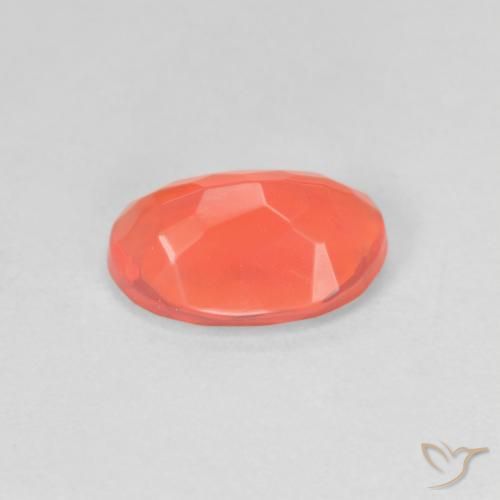 Fire Opal Gemstone in 9.8 x 6.7 mm Size for Sale, Fire Opal Stone in Bright Orange Color