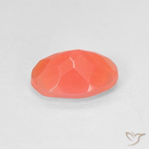 Fire Opal Gemstone in 9.5 x 6.9 mm Size for Sale, Fire Opal Stone in Bright Orange Color