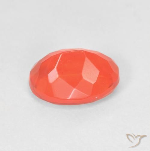 Fire Opal Gemstone in 9 x 7 mm (calibrated) Size for Sale, Fire Opal Stone in Intense Orange Color