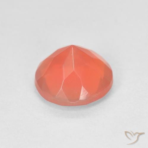 Fire Opal Gemstone in 8 mm (calibrated) Size for Sale, Fire Opal Stone in Fire Orange Color