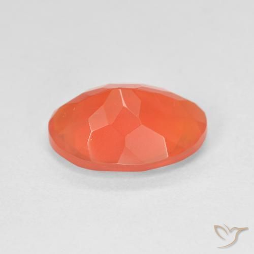 Fire Opal Gemstone in 11.8 x 8.7 mm Size for Sale, Fire Opal Stone in Intense Orange Color