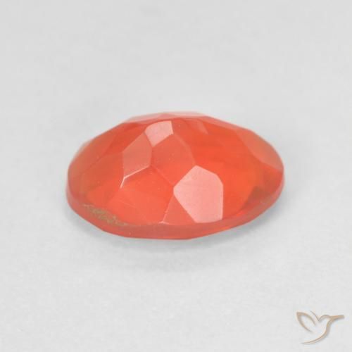 Fire Opal Gemstone in 9.1 x 6.6 mm Size for Sale, Fire Opal Stone in Bright Orange Color